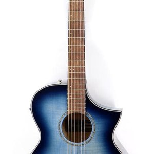 Ibanez Ibanez AEWC400 Acoustic/Electric Guitar - Indigo Blue Burst