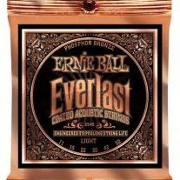 Ernie Ball Ernie Ball Everlast Light Coated Phosphor Bronze Acoustic Guitar Strings - 11-52 Gauge