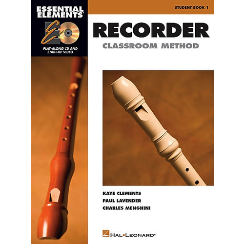 Essential Elements for Recorder Classroom Method - Student Book 1 (Book w/Online Audio & Video)