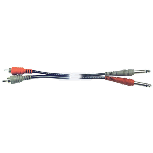 Hosa Hosa - Stereo Interconnect, Dual 1/4 in TS to Dual RCA, 3 m Hosa Hosa - Stereo Interconnect, Dual 1/4 in TS to Dual RCA, 3 m