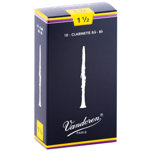 Vandoren Vandoren 10pk Bb Clarinet Reeds #1.5 Vandoren Vandoren 10pk Bb Clarinet Reeds #1.5