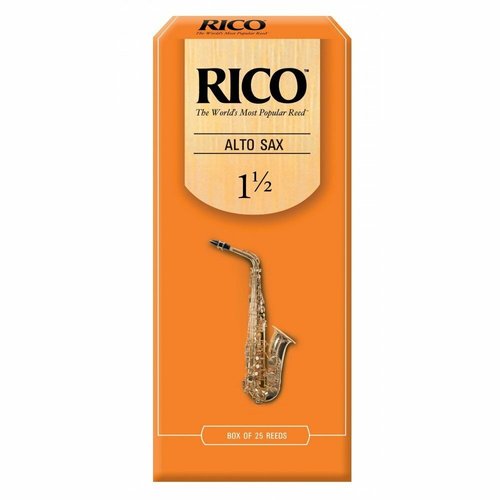 Rico OPEN BOX DISCOUNT Rico Alto Sax #1.5 Reeds — 17 Reeds Rico OPEN BOX DISCOUNT Rico Alto Sax #1.5 Reeds — 17 Reeds