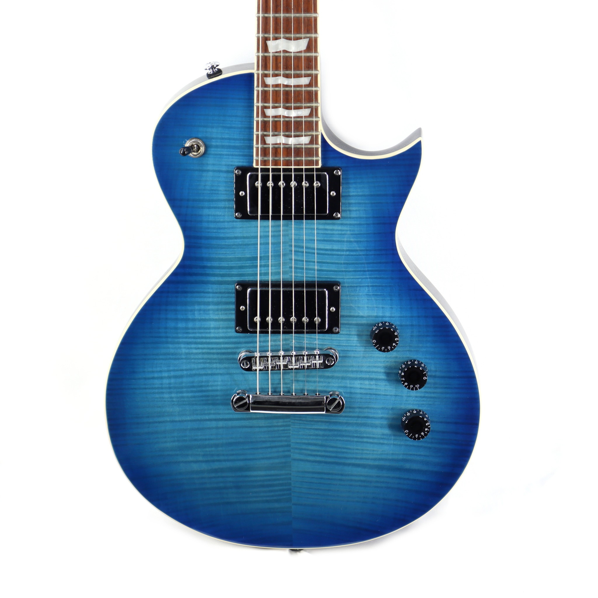 Amazon.com: ESP LTD EC-256FM Electric Guitar, Cobalt Blue