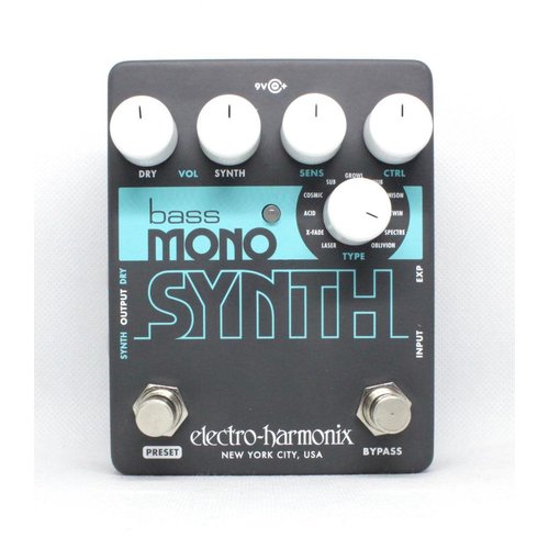 Electro-Harmonix Electro-Harmonix Bass Mono Synth - Bass Monophonic Synthesizer, 9.6DC-200 PSU included