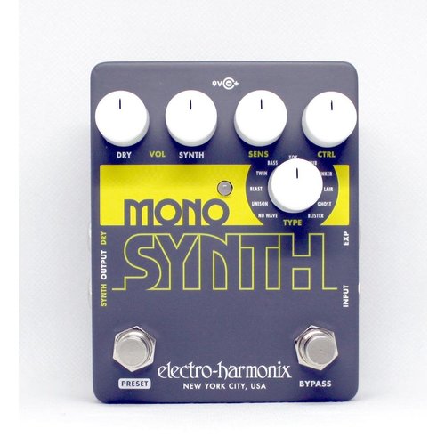 Electro-Harmonix Electro-Harmonix Mono Synth - Guitar Monophonic Synthesizer, 9.6DC-200 PSU included Electro-Harmonix Electro-Harmonix Mono Synth - Guitar Monophonic Synthesizer, 9.6DC-200 PSU included