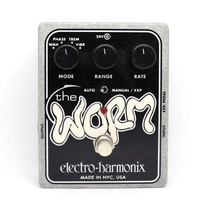 Electro-Harmonix Electro-Harmonix Worm - Analog Wah/Phaser/Vibrato/Tremolo, 24DC-100 PSU included