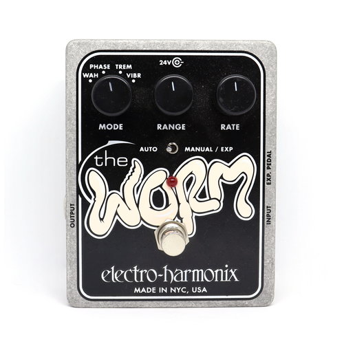 Electro-Harmonix Electro-Harmonix Worm - Analog Wah/Phaser/Vibrato/Tremolo, 24DC-100 PSU included