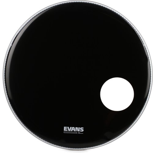 Evans Evans EQ3 Resonant Black Bass Drum Head, 22 Inch