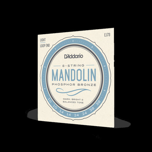 D'Addario D'Addario EJ73 Mandolin Strings, Phosphor Bronze, Light, 10-38