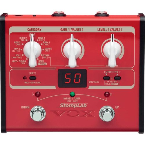 Vox Vox StompLab 1B Bass Modeling Effects Pedal Vox Vox StompLab 1B Bass Modeling Effects Pedal