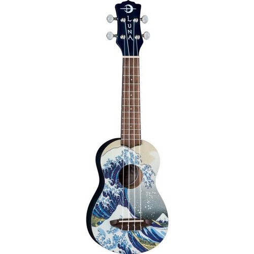 Luna Guitars Luna Uke Great Wave Soprano w/Gig Bag