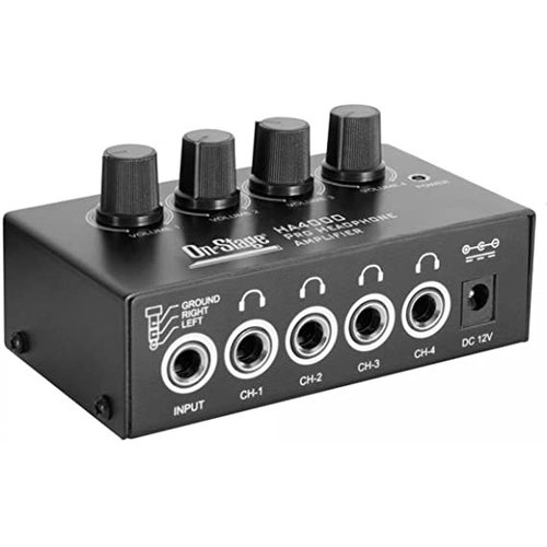 On-Stage On-Stage HA4000 Four-Channel Headphone Amp On-Stage On-Stage HA4000 Four-Channel Headphone Amp
