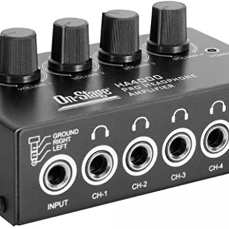 On-Stage On-Stage HA4000 Four-Channel Headphone Amp
