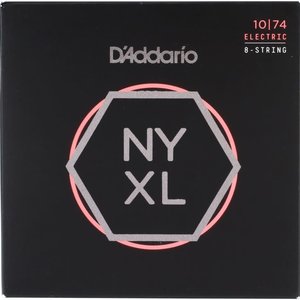 D'Addario 10-74 Light Top/Heavy Bottom 8-String, NYXL Electric Guitar Strings