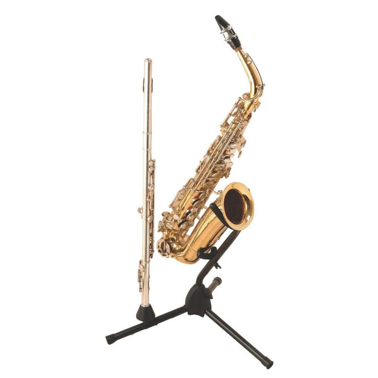 On-Stage On-Stage SXS7101B Alto/Tenor Saxophone Stand with Flute Peg