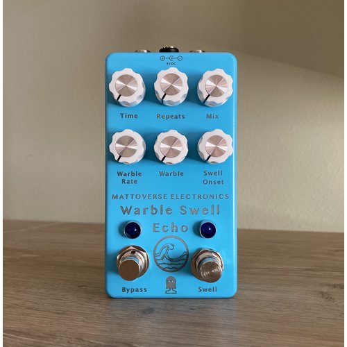 Mattoverse Electronics Mattoverse Warble Swell Echo - Laser Etched Blue Mattoverse Electronics Mattoverse Warble Swell Echo - Laser Etched Blue