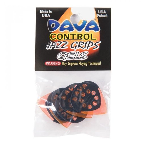 Dava Dava Jazz Grips Gels, 6 Picks, Orange Dava Dava Jazz Grips Gels, 6 Picks, Orange