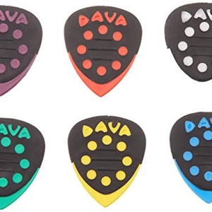 Dava Dava Grip Tips Delrin, 6 Picks, Assorted Colors