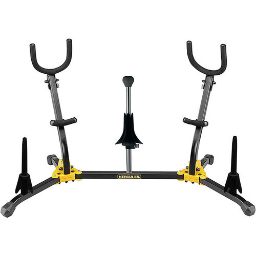 Hercules Hercules Duo Alto/Tenor Saxophone Stand w/2 Clarinet/Flute Pegs & 1 Soprano Saxophone Peg Hercules Hercules Duo Alto/Tenor Saxophone Stand w/2 Clarinet/Flute Pegs & 1 Soprano Saxophone Peg
