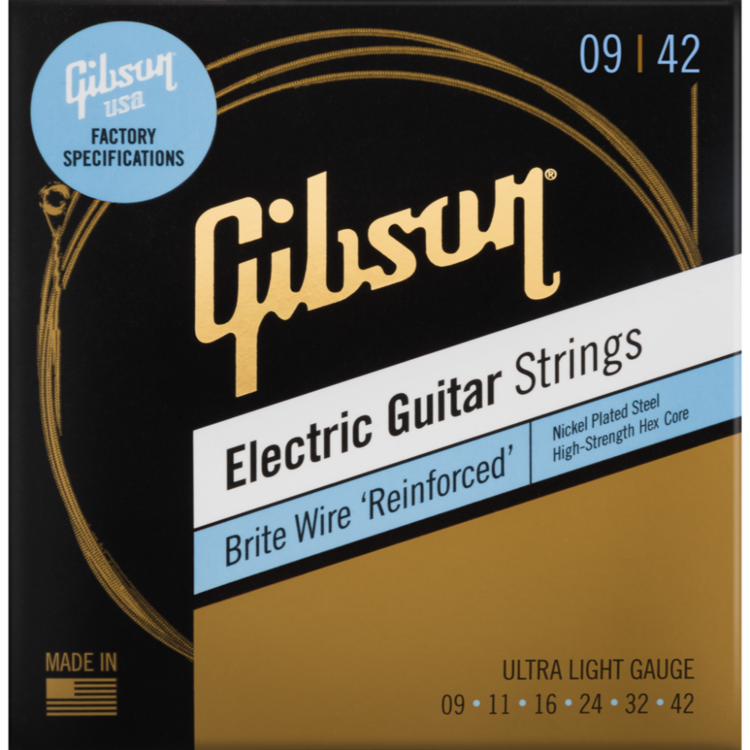 Gibson Brite Wire 'Reinforced' Electric Guitar Strings