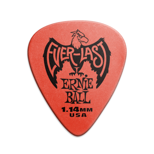 Ernie Ball Ernie Ball 1.14mm Red Everlast Picks 12-pack