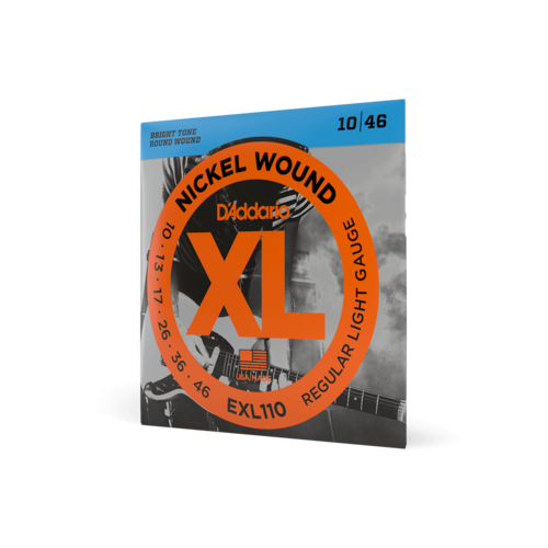 D'Addario D'Addario EXL110 Nickel Wound Electric Guitar Strings, Regular Light, 10-46 D'Addario D'Addario EXL110 Nickel Wound Electric Guitar Strings, Regular Light, 10-46