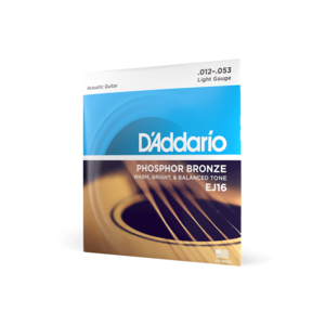 D'Addario 12-53 Light, Phosphor Bronze Acoustic Guitar Strings