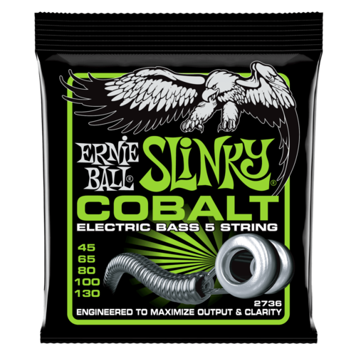 Ernie Ball Ernie Ball Bass 5 Slinky Cobalt Electric Bass Strings - 45-130 Gauge Ernie Ball Ernie Ball Bass 5 Slinky Cobalt Electric Bass Strings - 45-130 Gauge