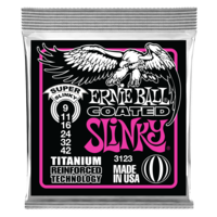 Ernie Ball Super Slinky Coated Titanium RPS Electric Guitar Strings - 9-42 Gauge