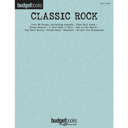 Hal Leonard Budget Books - Classic Rock for Easy Piano