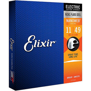 Elixir Elixir Nanoweb Electric Guitar Strings - Medium 11-49
