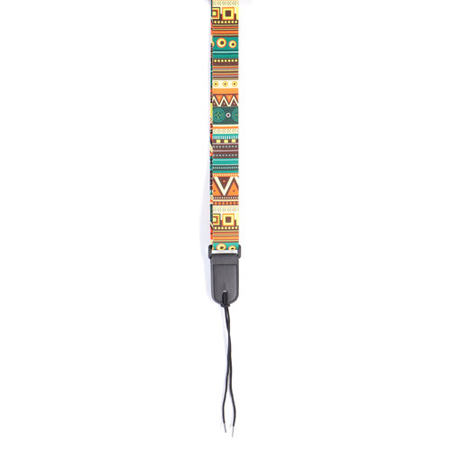Poly Uke Strap - Green/Orange Geometric Poly Uke Strap - Green/Orange Geometric