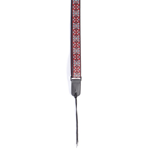 Poly Uke Strap - Red Black Flower Poly Uke Strap - Red Black Flower