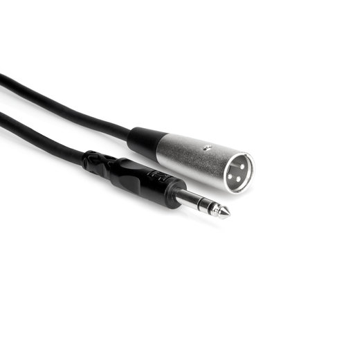 Hosa Hosa - Balanced Interconnect, 1/4 in TRS to XLR3M, 5 ft