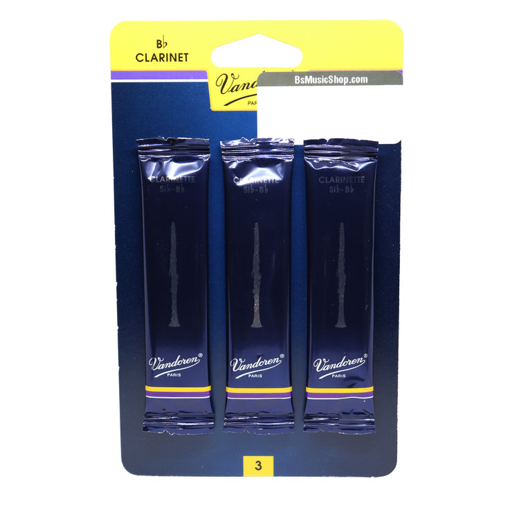 Vandoren Vandoren Bb Clarinet Reeds 3pk