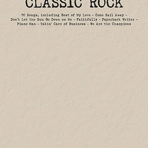 Hal Leonard Budget Books - Classic Rock for Piano/Vocal/Guitar