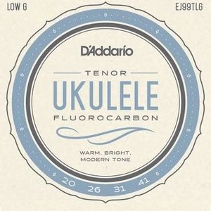 D'Addario D'Addario EJ65TLGPro-Arté Custom Extruded Nylon Ukulele Strings, Tenor Low-G