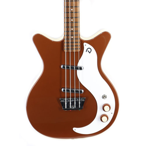 Danelectro Danelectro '59 DC Doublecut Shorthorn Short Scale Bass - Copper Danelectro Danelectro '59 DC Doublecut Shorthorn Short Scale Bass - Copper