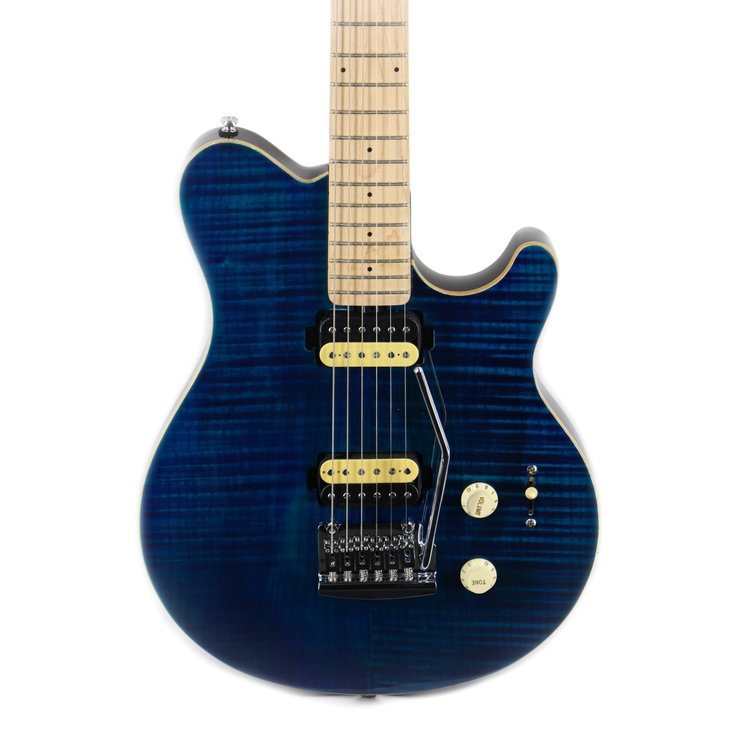 Sterling by Music Man SUB Series Sterling by Music Man SUB Series Axis, Flame Maple Top, Neptune Blue