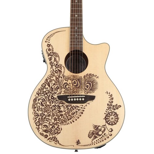 Luna Guitars Luna Henna Paradise A/E Spruce