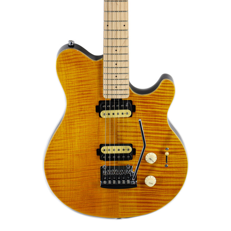 Sterling by Music Man SUB Series Sterling by Music Man SUB Series Axis, Flame Maple Top, Trans Gold