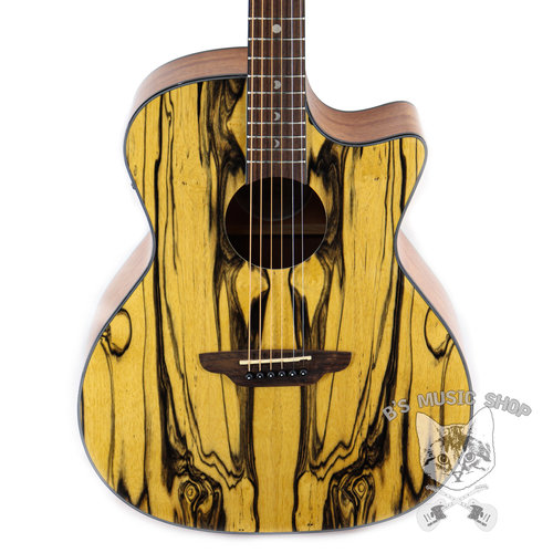 Luna Guitars Luna Gypsy Exotic Black/White Ebony A/E GN Luna Guitars Luna Gypsy Exotic Black/White Ebony A/E GN