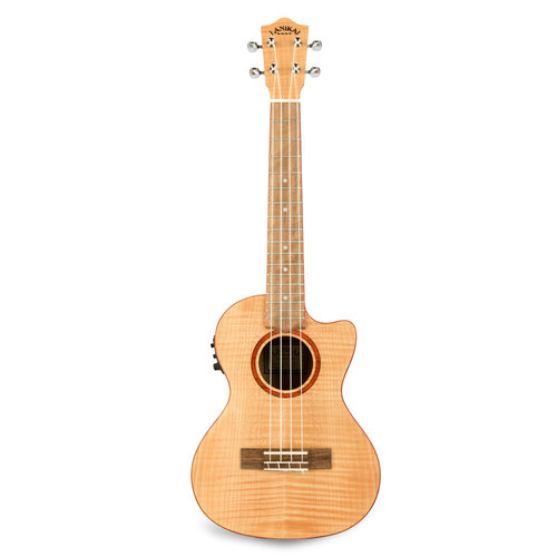 Lanikai Lanikai Flame Maple Cutaway Electric Tenor Ukulele w/Gig Bag Lanikai Lanikai Flame Maple Cutaway Electric Tenor Ukulele w/Gig Bag