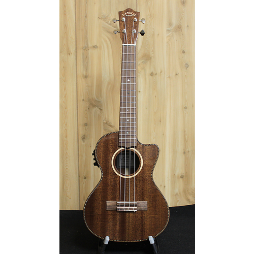 Lanikai Lanikai Mahogany Solid Cutaway Electric Tenor Ukulele w/Gig Bag Lanikai Lanikai Mahogany Solid Cutaway Electric Tenor Ukulele w/Gig Bag