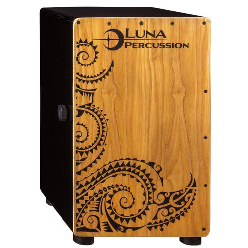 Luna Percussion Luna Tattoo Cajon Black w/Bag Luna Percussion Luna Tattoo Cajon Black w/Bag