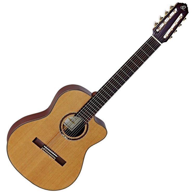 Ortega Ortega RCE159-8 - 8-String  - Solid Top Acoustic/Electric Nylon String Guitar - Performer Series - w/ Bag