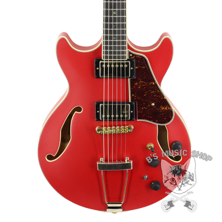 Ibanez Ibanez Artcore Expressionist AMH90 Electric Guitar - Cherry Red Flat