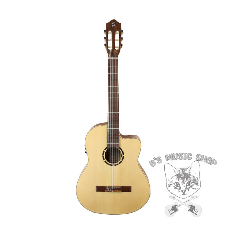 Ortega Ortega RCE125SN Family Series Full Size Nylon String Guitar - Natural w/Gig Bag