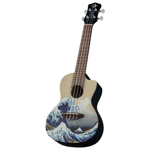 Luna Guitars Luna Uke Great Wave Concert w/Gigbag