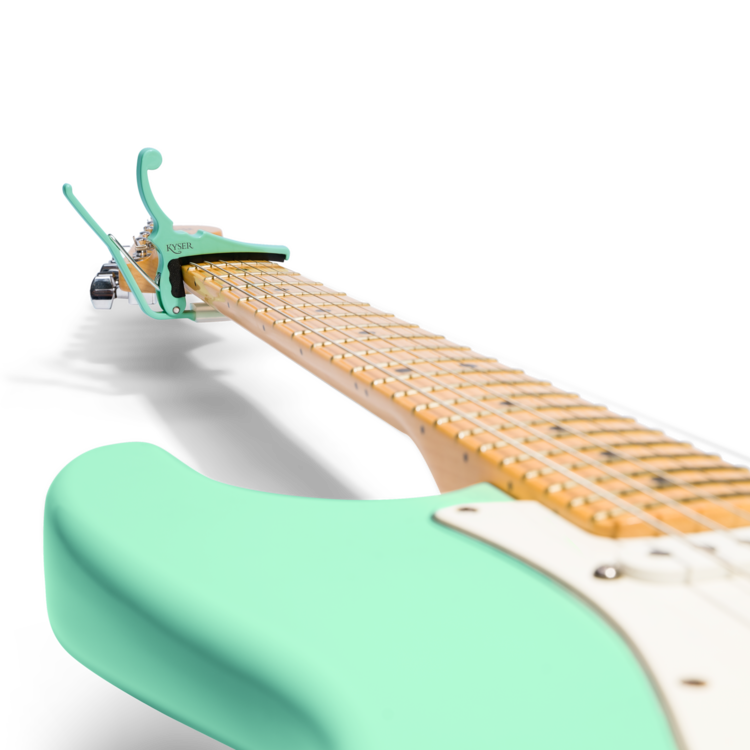 Kyser Fender x Kyser Quick-Change Electric Capo - Surf Green
